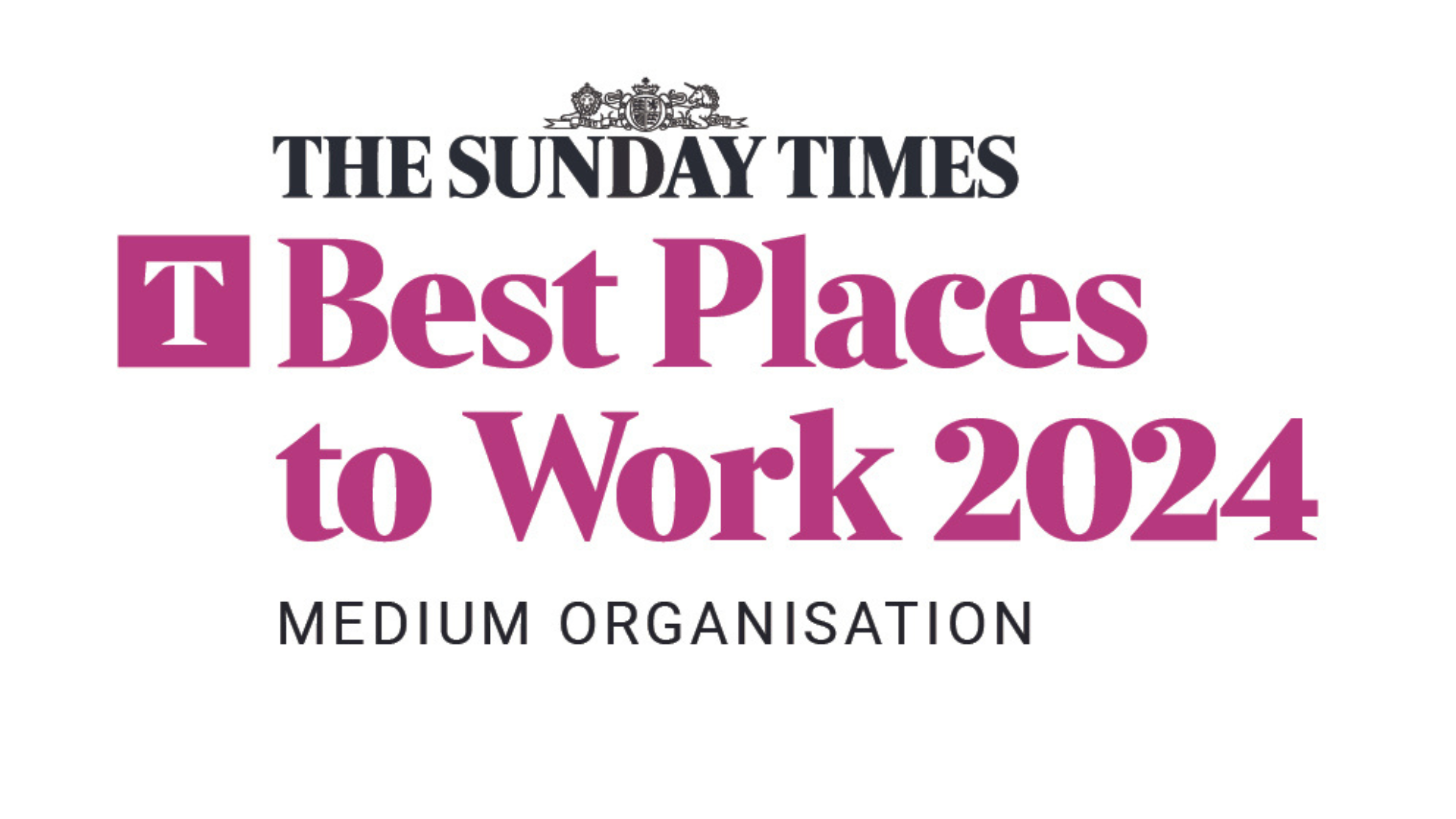Sunday Times best place to work logo