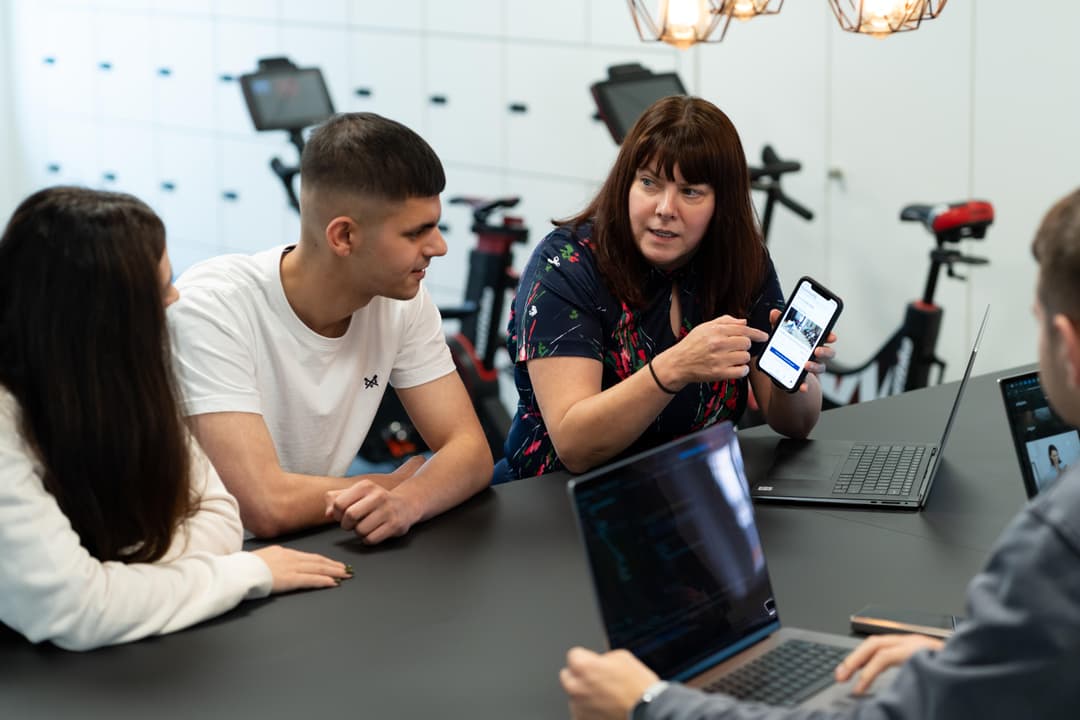 People round table in office