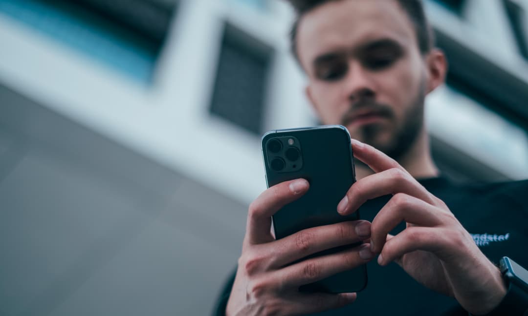 Close up of a mobile phone